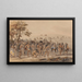 Arrow Game - George Catlin — framed artwork on a wall