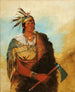 Go-To-Kw-Ph-Ah stands out as a distinguished brave - George Catlin — artwork view