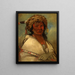Grand Hero a Chief - George Catlin — framed artwork on a wall