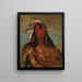 Leggings en peau de lapin Hee-Ohks-Te-Kin - George Catlin — framed artwork on a wall
