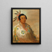 Heedohgeats of a young man - George Catlin — framed artwork on a wall