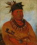 Hwchekesgga Celui qui tue le chef de la tribu des Osages - George Catlin — artwork view