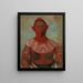 Iowy, one of the principal warriors of the Black Hawks - George Catlin — framed artwork on a wall