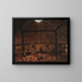 Interior of a Mandan Pavilion - George Catlin — framed artwork on a wall