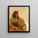 Isharyeh Celui qui porte un loup est un brave distingué - George Catlin — framed artwork on a wall