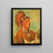 Jeehohshah cannot be thrown to the ground as a warrior - George Catlin — framed artwork on a wall