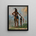 Kabshunk The one who travels everywhere a warrior - George Catlin — framed artwork on a wall