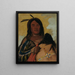 Kapskada Shell Man Un Oglala Brave - George Catlin — framed artwork on a wall