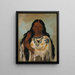 Kayagsgis, a young woman - George Catlin — framed artwork on a wall