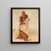 Kihgowawshshee Brave Chef Chef de la tribu - George Catlin — framed artwork on a wall