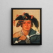 Komnikinohaw Little Brave Whale - George Catlin — framed artwork on a wall