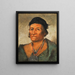 Komnikin Big Wave An old and distinguished chief - George Catlin — framed artwork on a wall