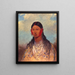 Female War Eagle Koonzayame - George Catlin — framed artwork on a wall