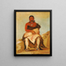 Lshahlestwhix Man Chief, a Pawnee Republican - George Catlin — framed artwork on a wall