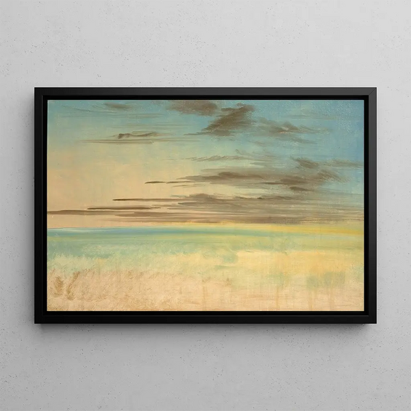 Landscape Background Painting 5 - George Catlin — framed artwork on a wall