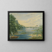 Hunting leopard in Brazil - George Catlin — framed artwork on a wall