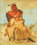 Loorwerecoo Bird Going to War a Pawnee Drumming - George Catlin — artwork view