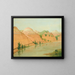 Cliffs of beautiful clay, 1800 miles above St. Louis - George Catlin — framed artwork on a wall