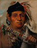 Mahkemee Teuv Grizzly Bear Chief of the tribe - George Catlin — artwork view