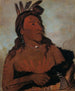 Mah-tche-ga Little Bear a Hunkpapa Brave - George Catlin — artwork view