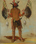 Mah-the-ha Old Bear, un guérisseur - George Catlin — artwork view