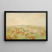 Les Mandans attaquant un groupe d'Arikara - George Catlin — framed artwork on a wall