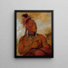 Meach-o-shn-gaw Little White Bear, a distinguished brave - George Catlin — framed artwork on a wall