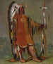 Mh-to-th-pa Four Bears Second Chef in formal attire - George Catlin — artwork view