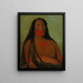 The Second Chief of the Four Bears of Mh-to-th-pa by George Catlin — framed artwork on a wall