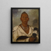Mk-a-tah-mish-o-khaik Black Hawk, leader of the bag - George Catlin — framed artwork on a wall
