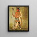 Naugh-high-hee-kaw Celui qui humidifie le bois - George Catlin — framed artwork on a wall