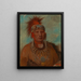 Neu-mon-ya Walking Rain War Chief - George Catlin — framed artwork on a wall