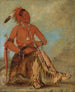 Nm-ba-mon-nee Double Walker un Brave - George Catlin — artwork view