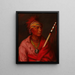 Pas de cœur Nan-che-ning-ga - George Catlin — framed artwork on a wall
