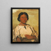O-je-en-he A woman living in a bear's den - George Catlin — framed artwork on a wall