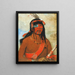 O-t-wah L'Ottaway, a warrior - George Catlin — framed artwork on a wall