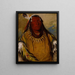 Paris-ka-ropa Two Crows a Chief - George Catlin — framed artwork on a wall