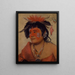Pah-shee-nu-shaw, a warrior - George Catlin — framed artwork on a wall