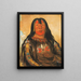 Peh-Tä-Pe-Kiss Eagles faces a Piegan chief - George Catlin — framed artwork on a wall