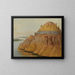 Pictorial Cliffs of Clay 1700 miles above Saint Louis - George Catlin — framed artwork on a wall