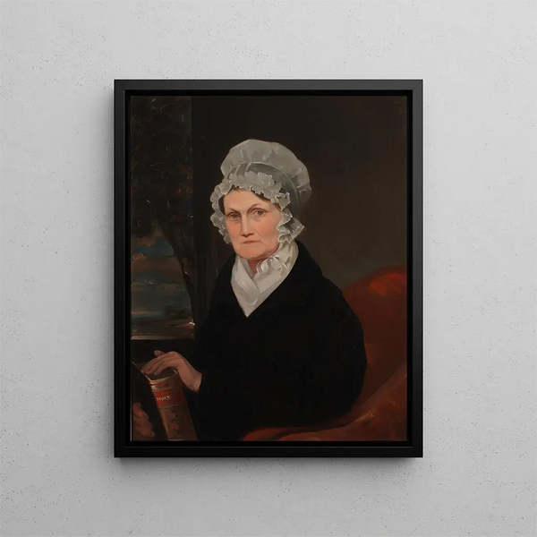Portrait of Polly Sutton Catlin - George Catlin — framed artwork on a wall