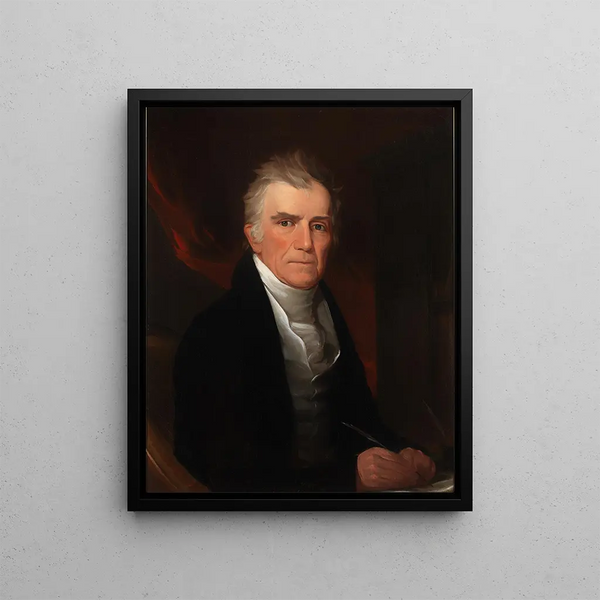 Portrait of Putnam Catlin - George Catlin — framed artwork on a wall
