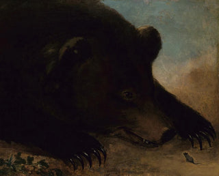 Portraits of a Grizzly Bear and a Mouse at Life Size - George Catlin — artwork view