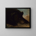 Portraits of a Grizzly Bear and a Mouse at Life Size - George Catlin — framed artwork on a wall