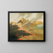 Burn of the Prairie Cliffs - George Catlin — framed artwork on a wall