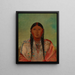 Ru-Ton-Wee-Me Pigeon sur l'aile - George Catlin — framed artwork on a wall