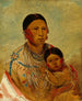 Ru-Ton-Ye-Wee-Ma, the pigeon woman of White Cloud - George Catlin — artwork view
