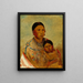 Ru-Ton-Ye-Wee-Ma, the pigeon woman of White Cloud - George Catlin — framed artwork on a wall