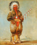Rw-No-Way-Wh-Krah Loose Pipestem un Brave - George Catlin — artwork view