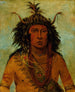 Say-Say-Gon Hail Storm Warrior - George Catlin — artwork view